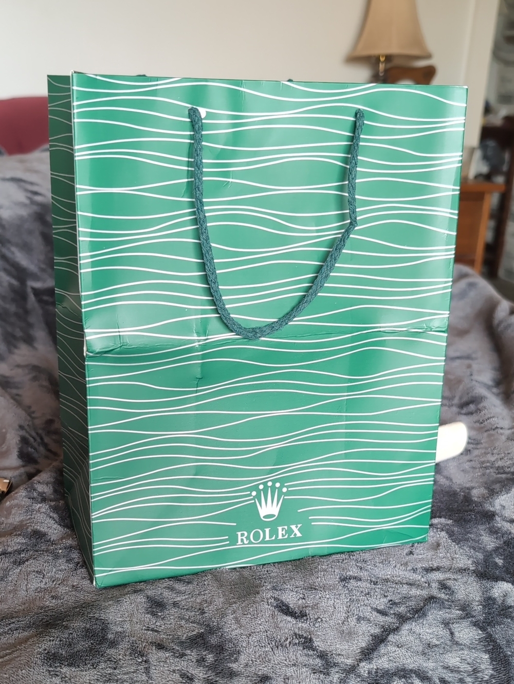 Rolex Silver Bracelet Watch with Black Dial ( Refurbished ) - Picture 9 of 12